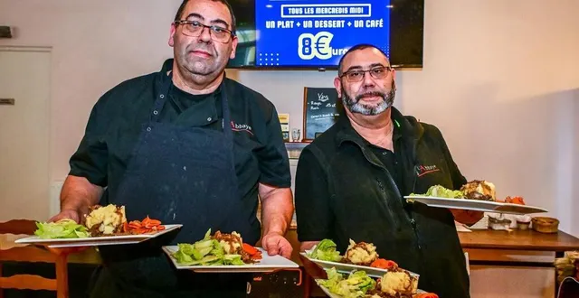 photo  tuffé-val-de-la-chéronne, le 22 janvier 2025. au bistrot de l’abbaye, les frères david et christophe smith proposent un menu anti-crise à 8 € tous les mercredis midi.  &copy;  photo le maine libre – yvon loué 