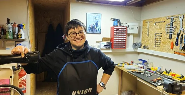 photo  miss pédalett' est maintenant installée place d’alger au mans.   &copy;  le maine libre 