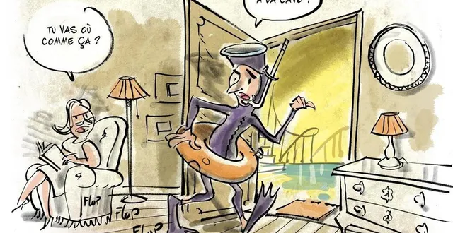 photo  que d’eau, que d’eau, en ce moment ! les inondations en maine-et-loire ont clairement stimulé l’imagination débordante de boz, notre dessinateur.  &copy;  boz 