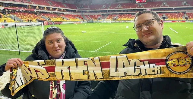 photo  mathieu et laeticia voient ce match face au psg comme une belle fête pour le club.  &copy;  ouest-france 