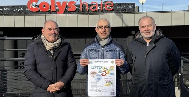 photo  christian garnier, frank rochelle et christophe gallais-madelaine, les organisateurs du loto.  &copy;  ouest-france 