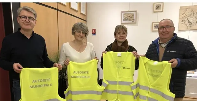 photo  de gauche à droite laurent paris, catherine gautier, sabrina yvard et bernard janvier.  &copy;  le maine libre 