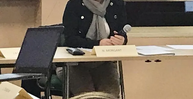 photo  nathalie morgant, maire, présente ses projets prioritaires pour 2025.  &copy;  ouest-france 