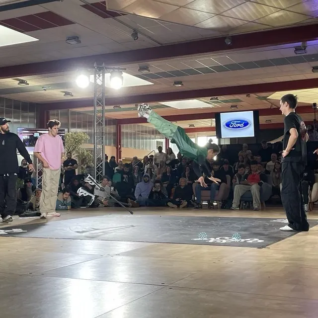 photo bboy haiper a été aérien lors de sa (trop) courte prestation : son équipe a été éliminée au premier tour.  ©  ouest-france