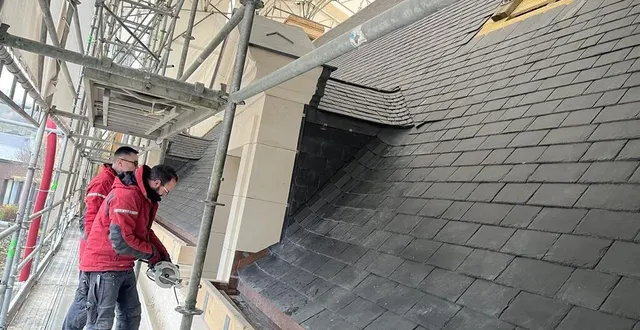 photo  la plupart des entreprises intervenant dans la rénovation du logis sont de la région de sillé-le-guillaume.  &copy;  ouest-france. 