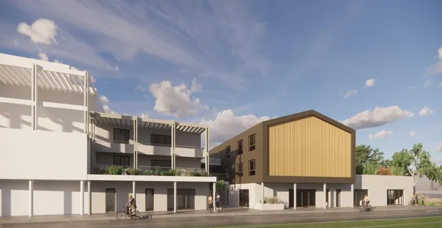 photo  visuel de la future résidence inclusive avenue georges-durand au mans.  &copy;  visuel ajh architecture 