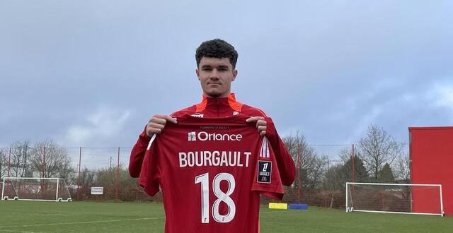 photo  justin bourgault a convaincu lors de sa première avec le stade brestois.  ©  ouest-france 