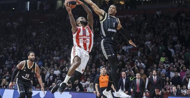 photo  codi miller-mcintyre de l’asvel lyon-villeurbanne contre l’etoile rouge de belgrade en action lors du match de basket-ball de la turkish airlines euroleague à belgrade, serbie, le 04 février 2025.  ©  filip stevanovic/afp. 