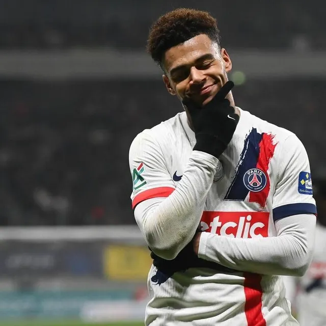 photo le premier buteur de la soirée, le parisien désiré doué.  ©  franck dubray / ouest france