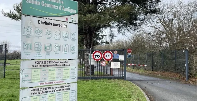 photo  des travaux de mise aux normes seront réalisés dans plusieurs déchetteries d’anjou bleu communauté, comme ici, à sainte-gemmes-d’andigné.  &copy;  ouest-france 