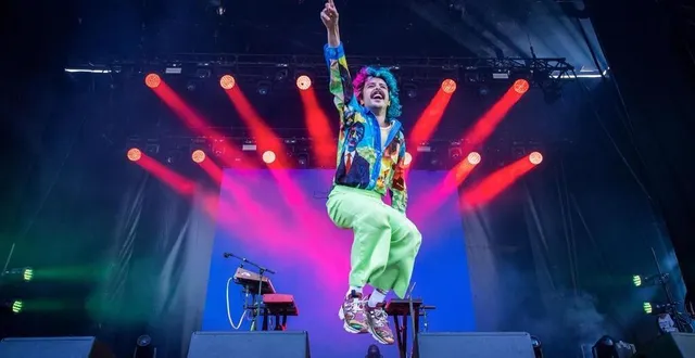 photo  julien granel, ici au festival normand art sonic à briouze dans l’orne, en 2023.  &copy;  martin roche / archives ouest-france 