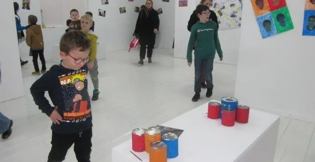 photo  lors de l’inauguration de l’exposition à l’estrade, mercredi.  &copy;  ouest-france 