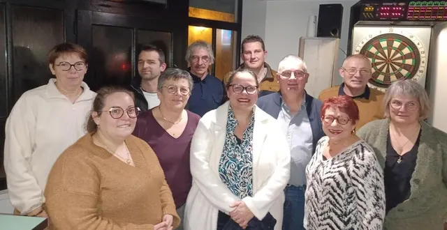 photo  catherine paineau conseillère départementale du canton de loué présente aux vœux de la municipalité de longnes.  &copy;  le maine libre 