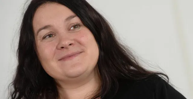 photo  l’autrice emily blaine lors de sa rencontre avec des lectrices au siège du journal ouest-france, en 2015.  &copy;  ouest france 
