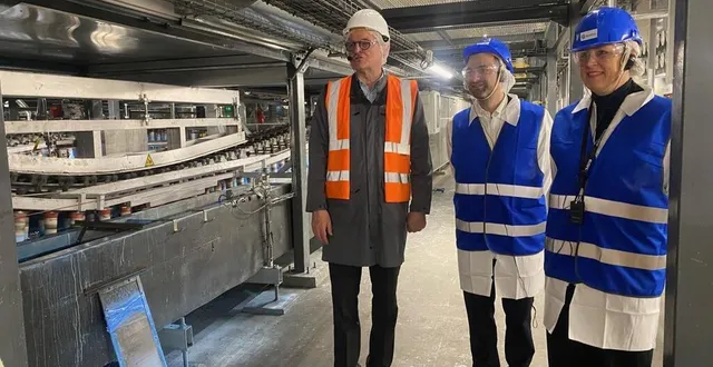 photo  fabrice le saché, vice-président du medef, était en déplacement en sarthe, ce vendredi 7 février 2025.  &copy;  pressentiel 