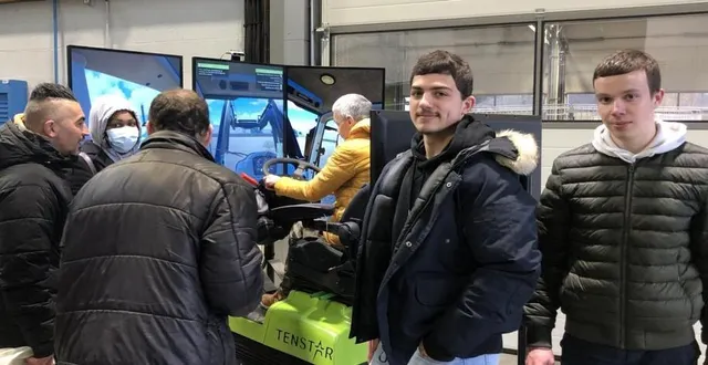 photo  quentin porte et sacha bouvet, deux des quatre étudiants porteurs du projet.  &copy;  le maine libre 