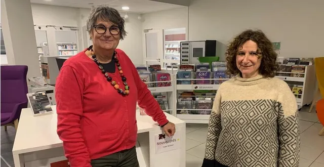 photo  hélène jusseaume-merle et christine sarramiac.  &copy;  le maine libre 