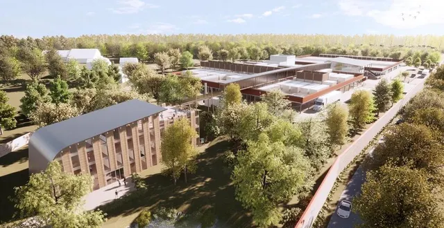 photo  eclairion a ouvert son premier centre d’hébergement de supercalculateurs dans l’essonne, en région parisienne, fin 2024. voici à quoi il ressemblera dans quelque temps.  &copy;  visuel eclairion 