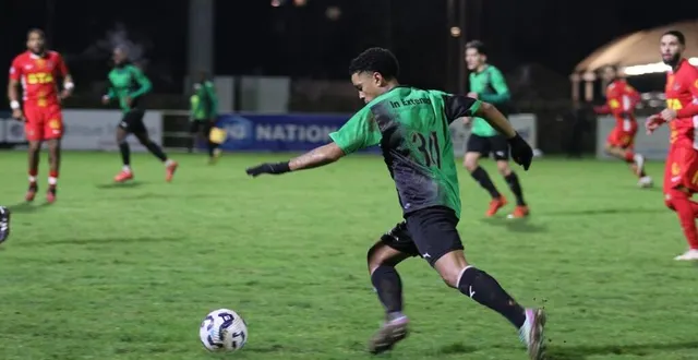 photo  les joueurs de l’us alençon ont fait la différence en fin de match, ce samedi 8 février, pour battre grand quevilly (3-1).  &copy;  ouest-france 