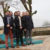 photo le nouveau bureau de l’association des commerçants de sablé-sur-sarthe avec thibaud méteyer, guillemette burel, vincent lorre et arnaud gandon, soutenu par marie-jo mongazon et marie-laure ferreira.