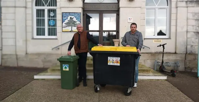 photo  jean-claude bizeray vice-président et arnaud joplain chef du service déchets à l’orée de bercé-belinois.  &copy;  ouest-france 