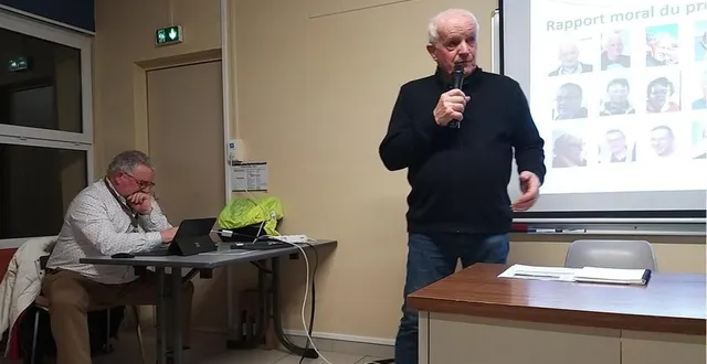 photo  le secrétaire, claude alleton, et le président, gilles frostin, ont présenté le bilan de l’année écoulée ainsi que les projets pour 2025.  &copy;  ouest-france 