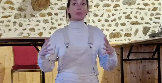 photo  julie delaurenti a détaillé ses projets devant ses fidèles bénévoles  &copy;  ouest-france 