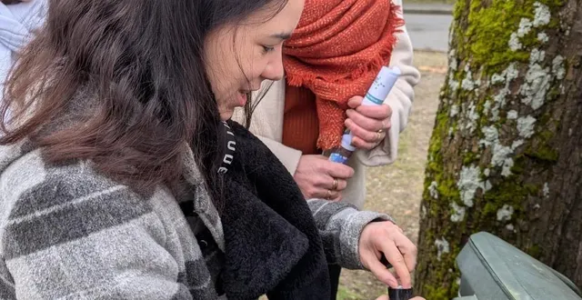photo  un nouveau circuit de géocaching a été inauguré à challes, baptisé « sur les traces d’aimé touchard ».  &copy;  cdc sud-est manceau 