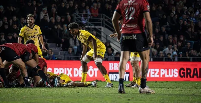photo  charles kante samba a passé un peu plus de 20 minutes sur la pelouse du stade mayol pour sa première avec les pros du stade rochelais.  &copy;  nathan barbeau - stade rochelais 