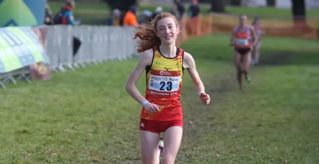 photo  la calvadosienne manon miserette (vire) a terminé 7e du cross élite femmes, et 1re espoir, lors des pré-france 2025, à combourg (ille-et-vilaine), dimanche 9 février.  &copy;  didier morel 