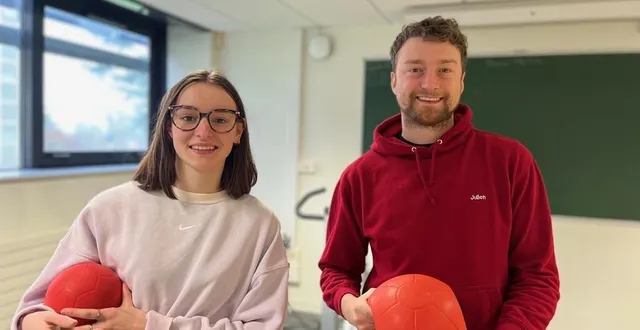 photo  anna huet, étudiante en master 2 et julien godard, doctorant en sciences du sport, cherchent des bénévoles.  &copy;  le maine libre 