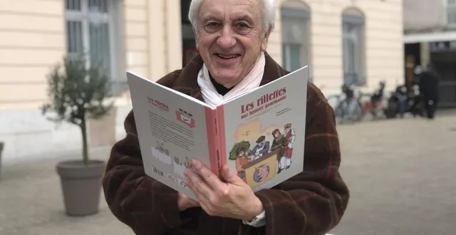 photo  le mans, mardi 21 janvier 2025. denys ezquerra s’est à nouveau penché sur la question des rillettes, et sur leur histoire, dans cette bd dont les dessins sont signés timothée tostivint.  &copy;  le maine libre 