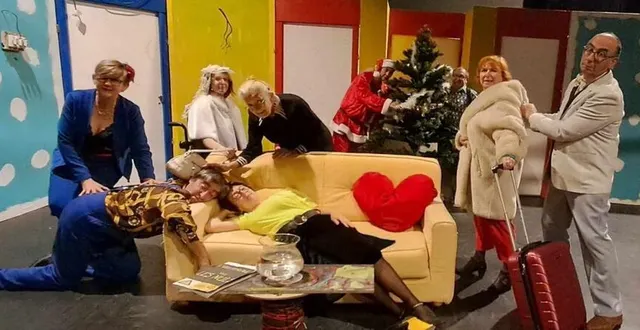 photo  « la poule de noël », une pièce de théâtre avec des quiproquos à gogos.  &copy;  le maine libre 