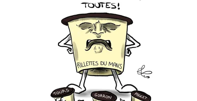 photo  si les sarthois disent plutôt « les rillettes », pour eux, il n’y a bien sûr qu’une rillette qui compte !  &copy;  dessin : ples 