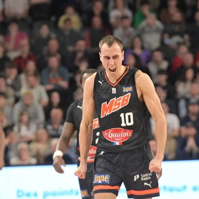 photo élément important de l’équipe espoir du msb, lois grasshoff a été lancé dans la finale par guillaume vizade.  ©  guillaume marie / ouest-france