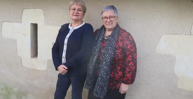 photo  brion, le 10 février 2025. marie-christine hamelin et mado chevalier, respectivement trésorière adjointe et présidente fondatrice de l’association au cœur des flots, qui compte 68 adhérents à ce jour.  &copy;  co – agathe le nueff 