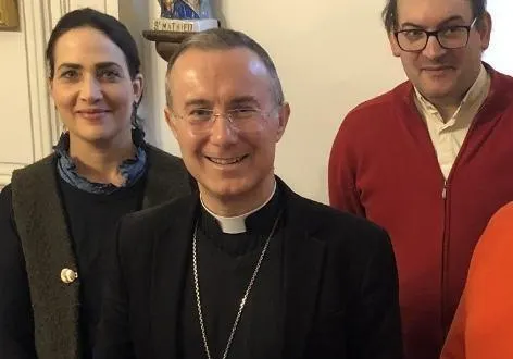 photo  l’évêque du mans prépare une visite pastorale dans le nord-sarthe.  &copy;  archives le maine libre 