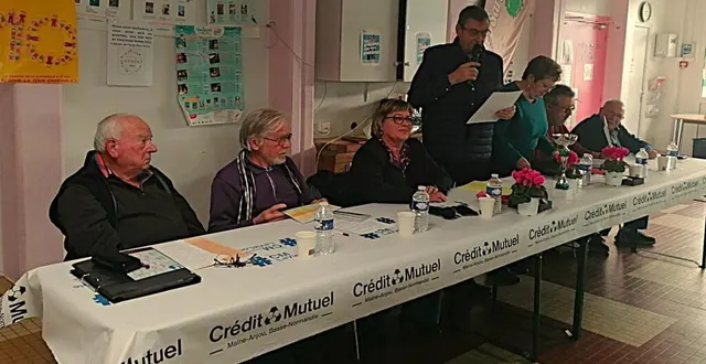 photo  bernard pontonnier, président de la section mulsannaise s'est inquieté de la forte diminution des effectifs, non seulement à mulsanne, mais aussi dans tout le département.  &copy;  ouest-france 