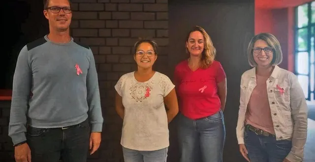 photo  romaric jousset, trésorier ; maëva jousset, présidente ; anaïs crottereau, vice-présidente ; et florence beaussier, secrétaire.  &copy;  ouest-france 