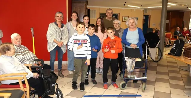 photo  tous ont pris beaucoup de plaisir à jouer à la boccia.  &copy;  le maine libre 