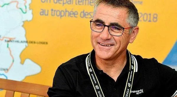 photo  le champion de cyclisme laurent jalabert sera présent toute la journée à la foire d'alençon (orne), dimanche 2 mars 2025.  &copy;  archives ouest-france 