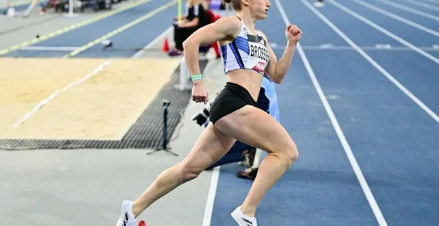 photo  amandine brossier a remporté son quatrième titre national en salle, ce dimanche 23 février, à miramas.  &copy;  afp 