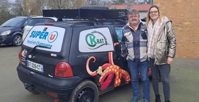photo  amélie et eric gadois formeront l’équipage n° 180 lors de ce raid caritatif en twingo 1.   &copy;  le maine libre. 