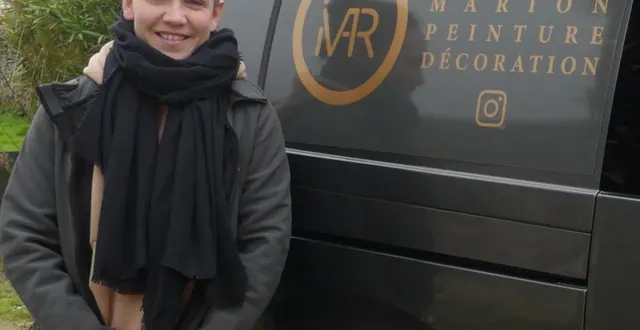 photo  marion benier, jeune professionnelle, vient de créer son entreprise marion peinture & décoration.  &copy;  co 