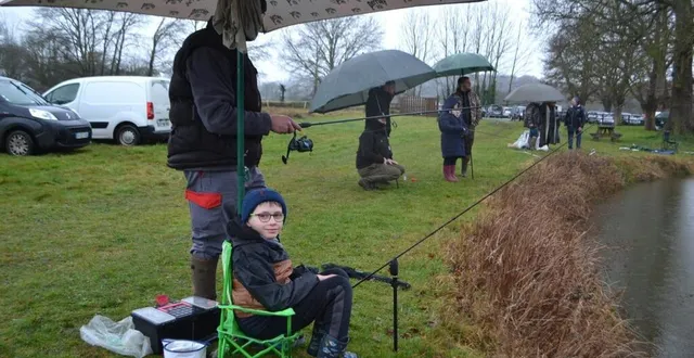 photo parcé-sur-sarthe. pèche à la truite, un avant-goût pluvieux  &copy;  le maine libre 