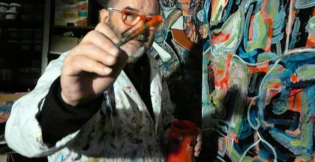 photo  le peintre jean-pierre faurie expose jusqu’au 30 mars.  &copy;  willy proust 