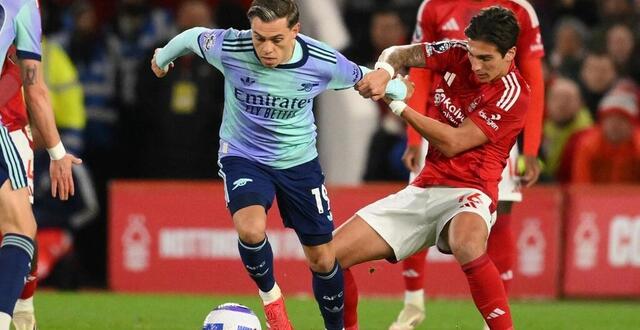 photo leandro trossard et les gunners n’ont pas pu ramener plus qu’un point de nottingham. © mi news via afp