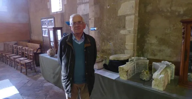 photo  hervé ract-madoux, président de l’association cœur de bourg qui participe, en collaboration avec la municipalité au projet de restauration de l’église saint aubin. un projet qui s’accompagne de recherches historiques et de redécouverte de parties de retables du xviie siècle qui sont présentées lors des visites guidées qu’organise l’association  &copy;  ouest-france 