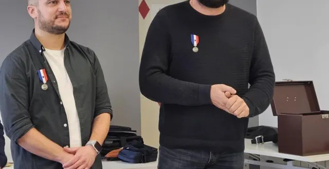 photo  jérémy david (à gauche), ex-président, a laissé sa place à jean-françois ferrand.  &copy;  ouest-france 