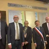 photo  joaquim pueyo, entouré de ses trois prédécesseurs, a inauguré une plaque commémorative des maires d’alençon. 